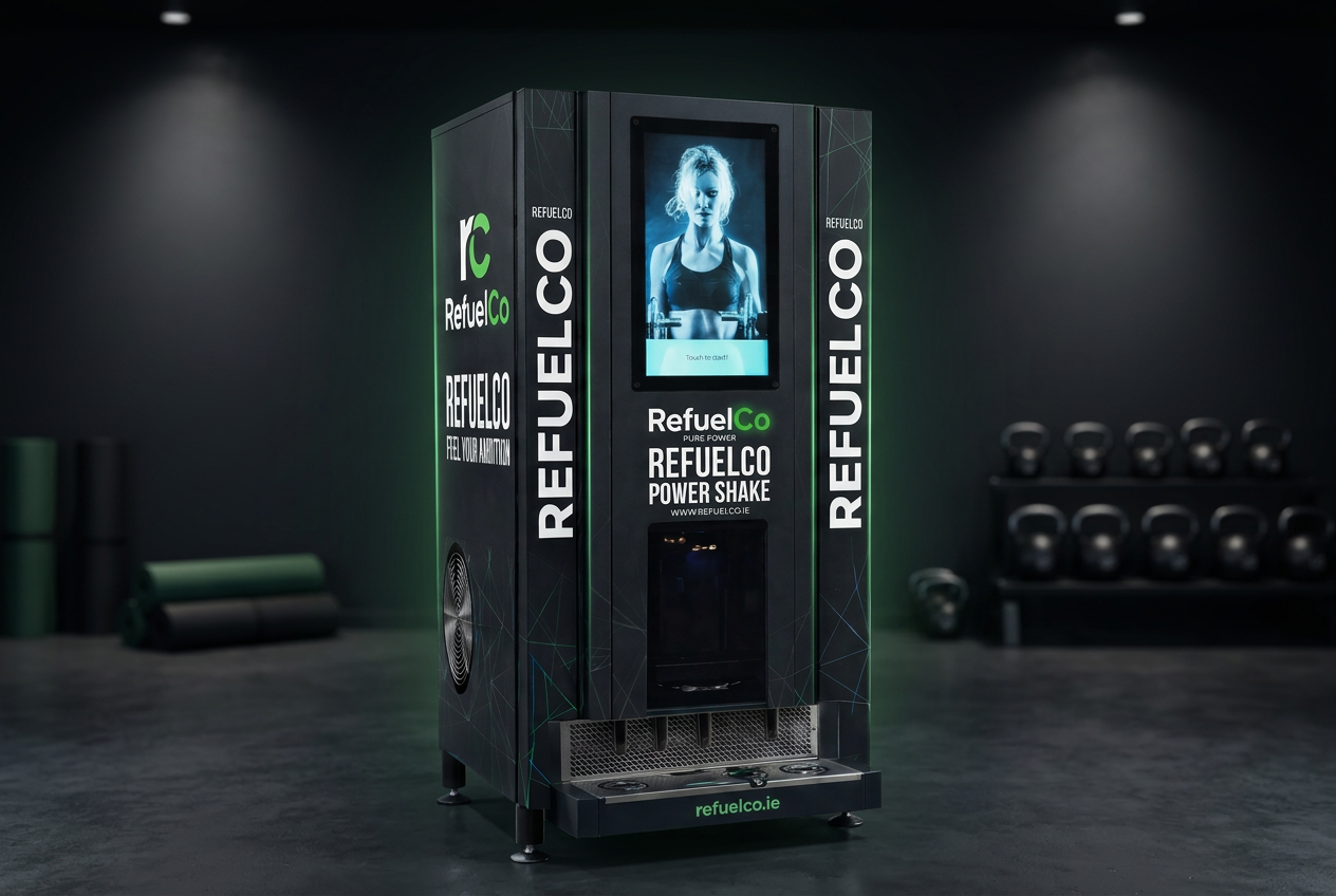 RefuelCo machine in a fitness studios environment